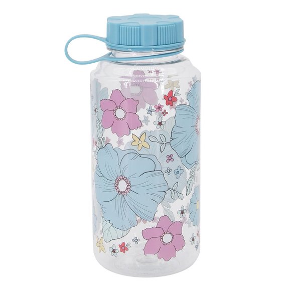 Set of 3 Wild Sage BLUE SKY DIVER FLORAL 32 oz. Wide-mouth Water Bottles w/ Lids - Picture 5 of 5